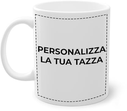 Partycolarità - Crea la Tua Tazza Personalizzata - Tazza Personalizzabile con Foto Testo o Logo - Regali Personalizzabili per Tutte le Occasioni