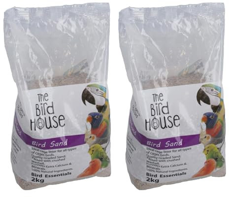 AB Tools Lot de 2 kg de sable pour perroquet avec huître calcium et minéraux pour cage à digestion