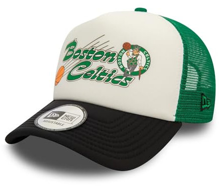 New Era Boston Celtics NBA Cap Basketball Kappe Trucker Hut verstellbar Snapback Mesh - One-Size
