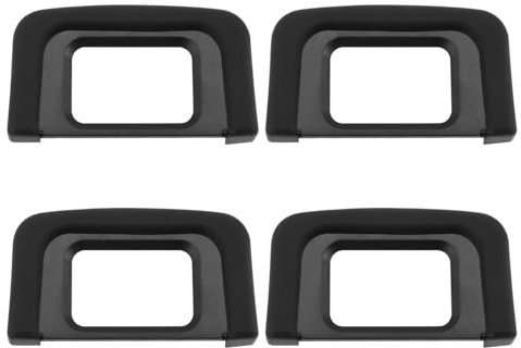 OTOTEC 4-teiliges Kamera-Okular Augenmuschel Gummi-Sucher-Augenmuschel DK-25 Kompatibel mit Nikon D5500 D5300 D5100 D3500 D3400 D3000 Schwarz