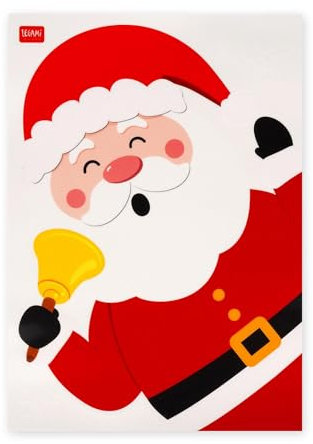 Legami - Set di 70 Adesivi Elettrostatici per Finestra, Christmas Edition, Stickers Elettrostatici, Decorazioni Finestre, Addobbi da Finestra Riposizionabili e Riutilizzabili, Antistrappo