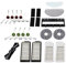 Qukaim Robot Sweeper - Kit lavapavimenti lavabile, spazzola a rullo morbida, spazzola principale ad alto assorbimento, spazzola laterale, panno per mocio lavabile, filtro per T10ad, V6, V7, V8, V10
