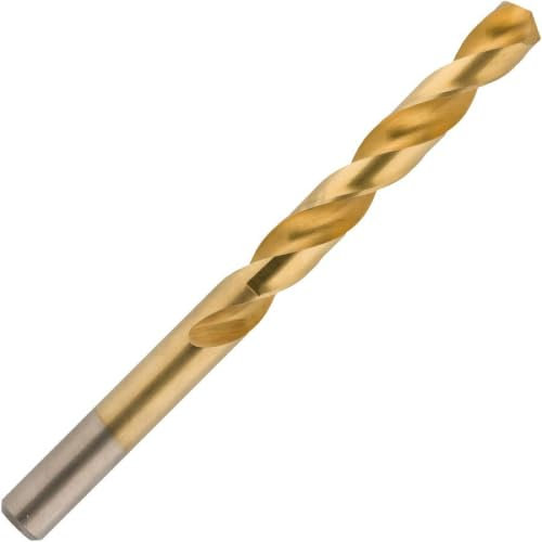 UK Drills - HSS Titanium Drill Bits - Fully Ground, Titanium Coated Tool Bit Jobber - To be used on Steel, Wood & Plastic - 9.0mm