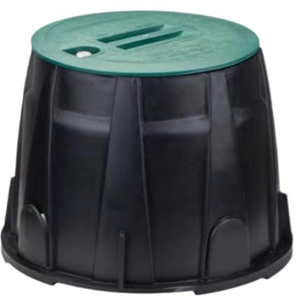 FashionCha Sprinkler -Ventilbox unterirdische Ventilschachtel Robustes, praktisches bewässertes Ventilschachtel Farm Rasen Ground