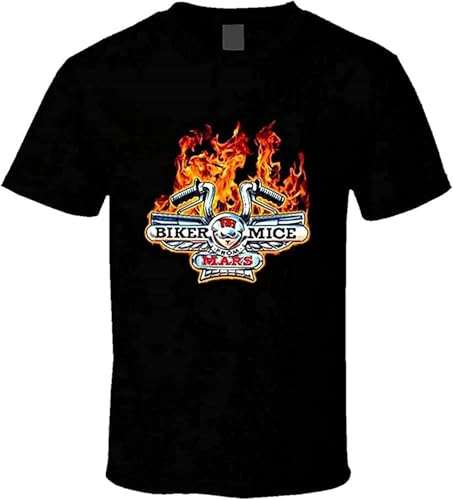 HOT Biker Mice from Mars Cartoon Black Men's T-Shirt(3X-Large)