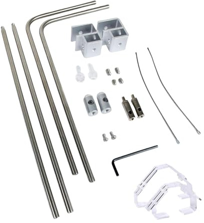 FewNvWa Aquarium Lichthalter Aquarium Licht Bracket Aquarium LED Stand Höhenverstellbare Lampenhalterung Aus Aluminiumlegierung mit Modernem Design für Aquari