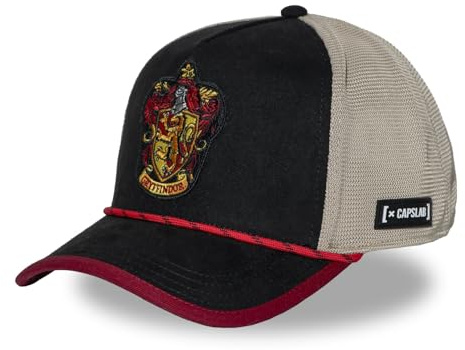 Kappe für Damen und Herren, Trucker-Kappe, Harry Potter, verstellbar durch Snapback, Schwarz, Größe TU