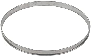 Gobel 834980 Cercle à Tarte Haut Inox Bords Roulés 26 cm, Argent