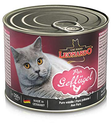 LEONARDO Feuchtnahrung Geflügel pur 4x200g