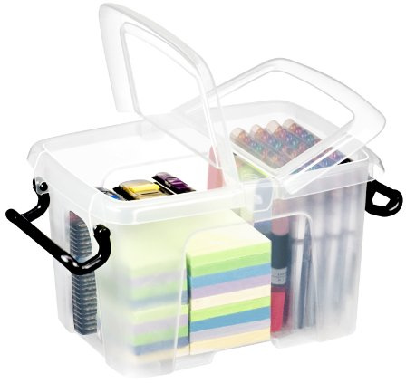 CEP Strata Smart Box HW60 Aufbewahrungsbox anklemmbare Tragegriffe 6 Liter transparent