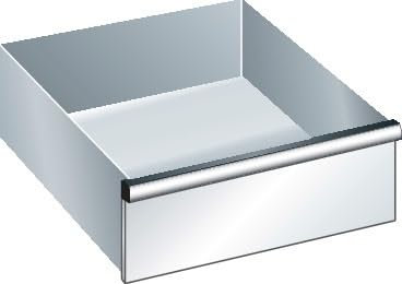 LISTA | Schublade | für Schrank-BxT 717 x 725 mm | Traglast 75 kg | Fronthöhe 300 mm | lichtgrau.