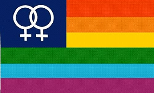 U24 Fahne Flagge Regenbogen Lesbian Lesbisch 90 x 150 cm
