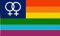U24 Fahne Flagge Regenbogen Lesbian Lesbisch 90 x 150 cm