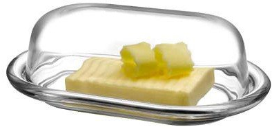 Pasabahce Basic Glass Butter Dish With Cover