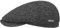 Stetson Belfast Tweed Flatcap Schirmmütze Schiebermütze Wollcap Mütze für Herren - Made in The EU Wintercap mit Schirm, Futter Herbst-Winter - 62 cm anthrazit