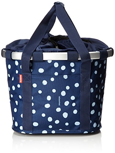 KLICKfix 0303SN Bikebasket Indio Lenkertasche, spots navy, 35x28x26cm