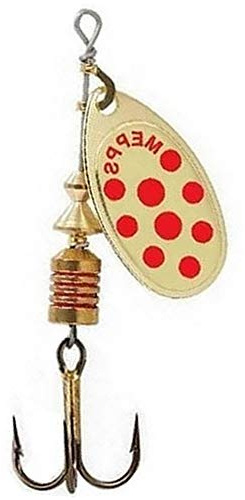Mepps - Cucchiaino speciale per pesca alla trota Aglia, multicolore, OR POINTS ROUGE X1, 2
