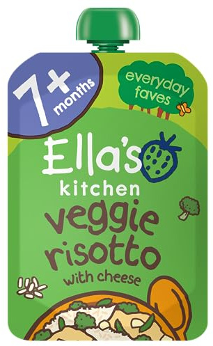 Ella's Kitchen Groovy Greens Veggie Risotto with Cheese, 130g