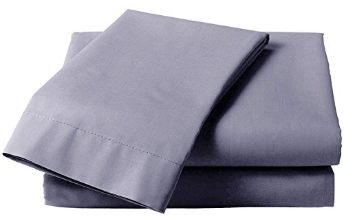 Glamptex Supreme Plain Duvet Cover with Pillow Case Quilt Cover Bed Set Cotton Single Double & King Size (Grey, King)