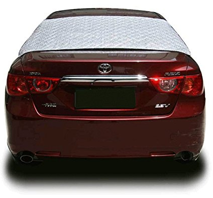 ele ELEOPTION Windschutzscheibe Schutz Eisschutz Frostabdeckung Schneeabdeckung Sonnenblende Frontscheibe Abdeckung für Fast alle kleine LKW und SUVs (Heckscheibenabdeckung 141 X 78CM)