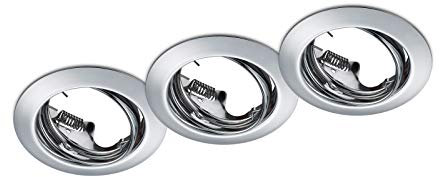 Trio Leuchten Einbauleuchten Set Jura 3er-Set Jura 650100306, Metall Chorm, exkl. 3x GU10