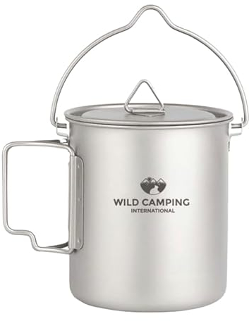 Wild Camping International Titanium 750ml hanging cooking pot