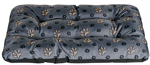 SuperKissen24. Hundebett Hundekissen Hundematratze Tierbett für Kleine, Mittlere und Grosse Hunde - Wasserdicht, Waschbar - Größe XL - Schwarz und Grau - Pfoten