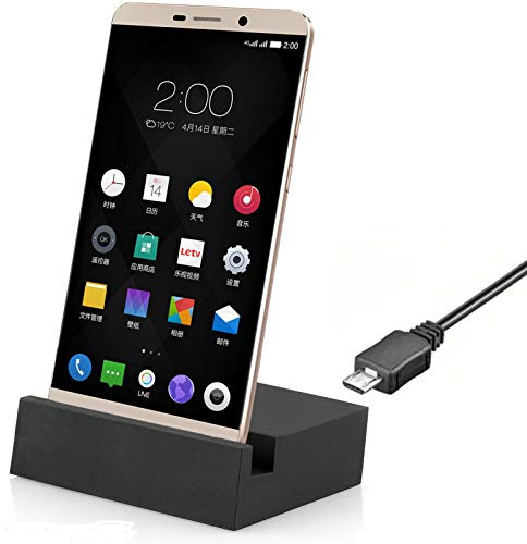 MOELECTRONIX USB 3.1 Typ C Docking Schwarz Station Dock Ladestation Ladegerät passend für Samsung Galaxy A40