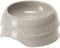 CAT CENTRE 2 x Grey 0.35L Plastic Cat Kitten Bowls Pet Animal Feeding Food Water Drink Dish