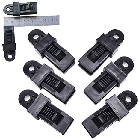 10 Stück Tarp Clips Winddicht Markisen Klemmen Camping Zelt Snaps Kunststoff Klemme Zelt Krokodilklemmen Kleine Klemme Tarp für Outdoor-Aktivitäten Camping Landwirtschaft Garten