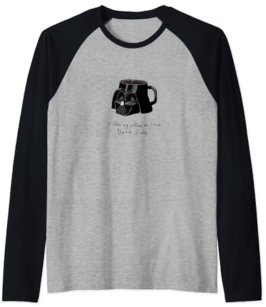 Star Wars Darth Vader Mug I Like My Coffee On The Dark Side Manche Raglan
