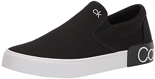 Calvin Klein Men's Ryor Sneaker, Black Canvas 962, 10 UK