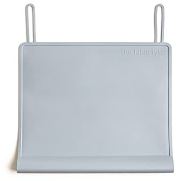 The Table Tyke 100% Silicone Placemat with Teething Edge Bumper/Spill Stopper | Dishwasher Safe, Travel Ready Non-Slip Suction Activity Mat for Infants, Babies, Toddlers, Children, Kids