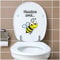 Deko Aufkleber WC Deckel Toilettendeckel Bad Badezimmer Klo Funsticker Toilettensitz Klodeckel lustiger Spruch selbstklebend (R173-01 Biene)