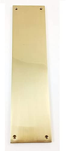 Ironmongery Solutions® Finger Plate Pressed for Doors Size -450x75mm in Polished Brass Finish