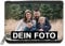 Eurofoto Geldbeutel mit Foto und Text personalisiert | Geldbörse selbst gestalten | Farbe: Schwarz mit Wunschbild