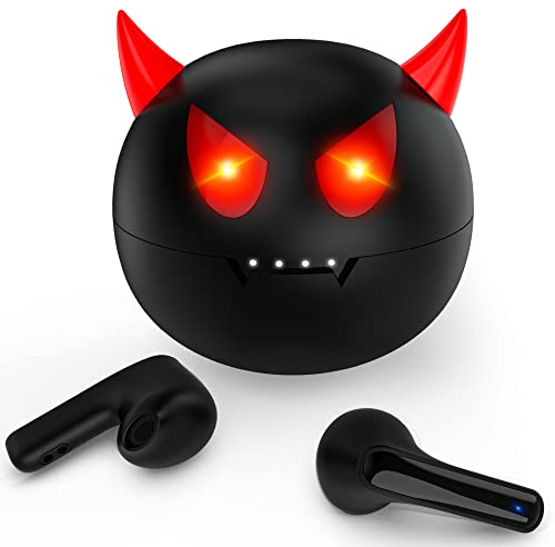 AMAFACE Kabellose Ohrhörer, Bluetooth-Kopfhörer mit Cartoon-Ladetasche, eingebaute Mikrofon-Ohrstöpsel, Premium-Sound-Stereo, tiefer Bass, Touch-Steuerung, IPX5 für sportliches Laufen