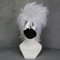Hatake Kakashi Perücke, kurz, zottelig, für Cosplay, Anime, mit Perückenkappe