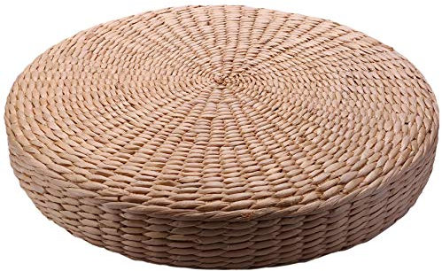 DEARBORN 40cm Kissen Runde Stroh Weben Handgemachte Kissen Boden Yoga Stuhl Matte