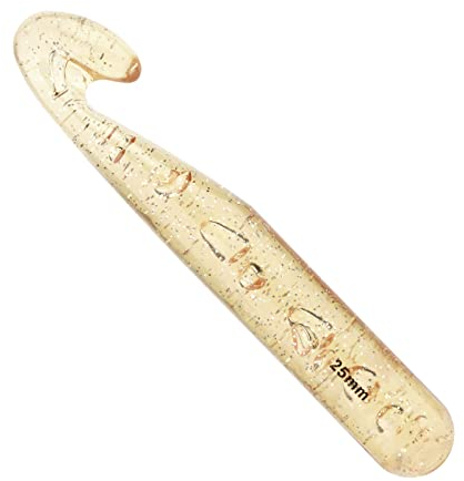Benlay 25mm Große Häkelnadel – Griff zum Stricken, Häkeln, ergonomische Häkelnadeln, Häkelnadel für Anfänger, Teppich-Roving-Schals, große Woll-Roving-Strickerei