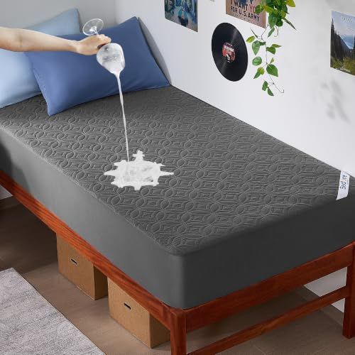 BEDLORE Protège Matelas 90x200 cm Imperméable Certifié Oeko TEX | Bonnet 30 cm, Alèse Drap Housse en Microfibre Douce Brossée Respirante et Silencieuse, Élastique à 360°, Lavable en Machine
