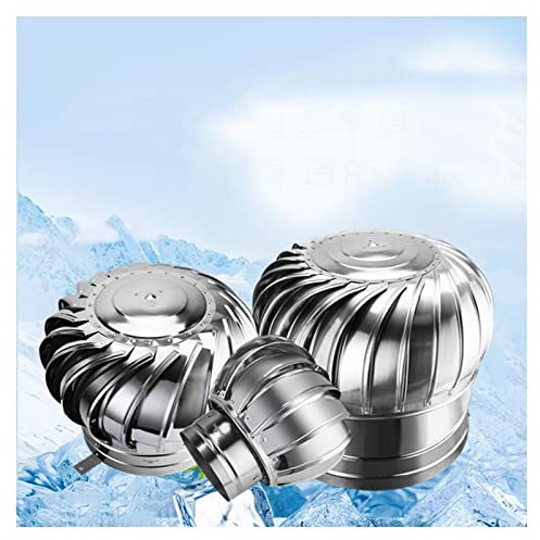 Sombrero De Chimenea Extractor De Humo Giratorio De Viento, Caperuza Base Redonda De Salida De Humos Giratoria, Sombrero Extractor De Humos Inoxidable Giratorio Para Tubo ( Size : 350mm/13.77in )