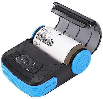 Impresora Térmica 80mm Bluetooth Impresión Inalámbrica Amplia Compatibilidad Impresora Portátil de Recibos de bajo Ruido para el Hogar Oficina Viajes de Negocios