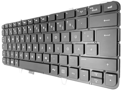 DEUTSCHE - Tastatur Keyboard Ohne Rahmen mit Beleuchtung kompatibel für HP Envy Spectre 14-3100