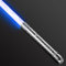 Ricyea Sabre laser RVB 11 couleurs avec aide en métal, rechargeable par USB, sabre laser FX avec effet sonore, sabre laser pour Halloween, cosplay (argent)