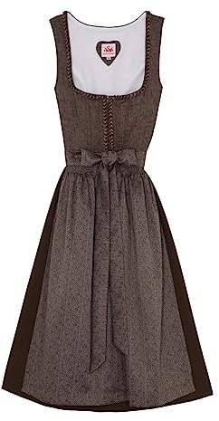 Spieth & Wensky Damen Zeitloses Dirndl mit verspielten Rüschen Bea 55 cm