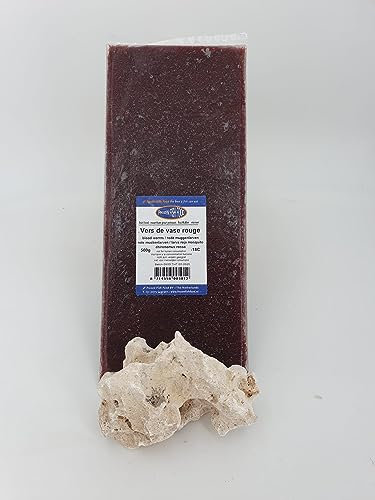 Frostfutter für Zierfische große 500g Tafel verschiedene Sorten Freie Auswahl (Rote Mückenlarven, 500g Tafel)