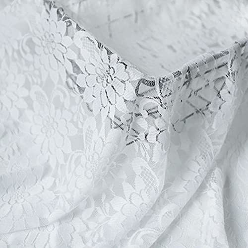 150 Cm Breit Spitzenstoff Spitzenband Spitzenborte Vintage Zierspitze Häkelspitze Dekoband Zierband Für Nähen Handwerk Hochzeit Deko Verkauft Von 1m(Color:weiß)