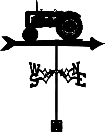 Windfahne Traktor Form Wetter Fahne Für Garten Terrasse Ornament Dekoration Kreative Edelstahl Landwirtschaft Windrichtungsanzeige Windfahne (A)