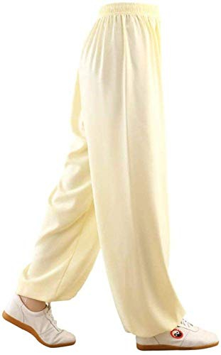 SFNIOKFG Pantalones De Tai Chi Pantalones De Artes Marciales para Mujer para Hombre Pantalones De Kung Fu De Algodón Pantalones Linterna,DS